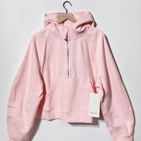 🍓 Lululemon Scuba Oversized Half Zip Hoodie Strawberry Milkshake